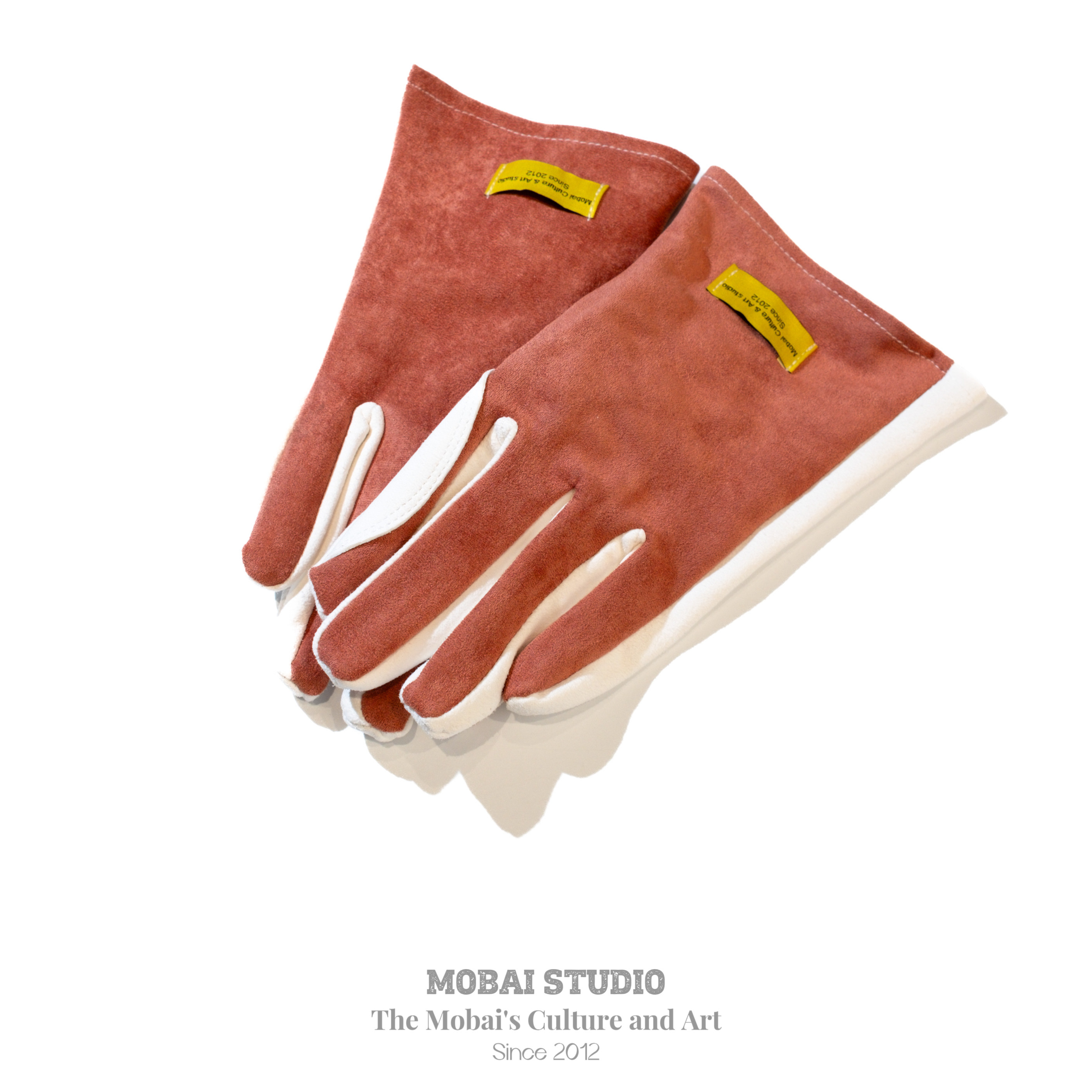 MOBAI默白出品-「麂皮手套」文玩保养盘串麂皮手套贴合不累手