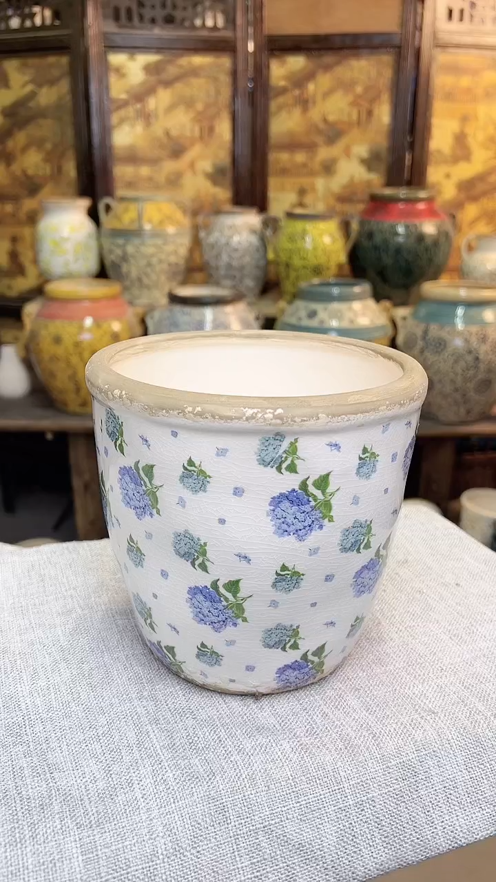 【闪购商品】瑕疵慎拍花盆高16内14.5