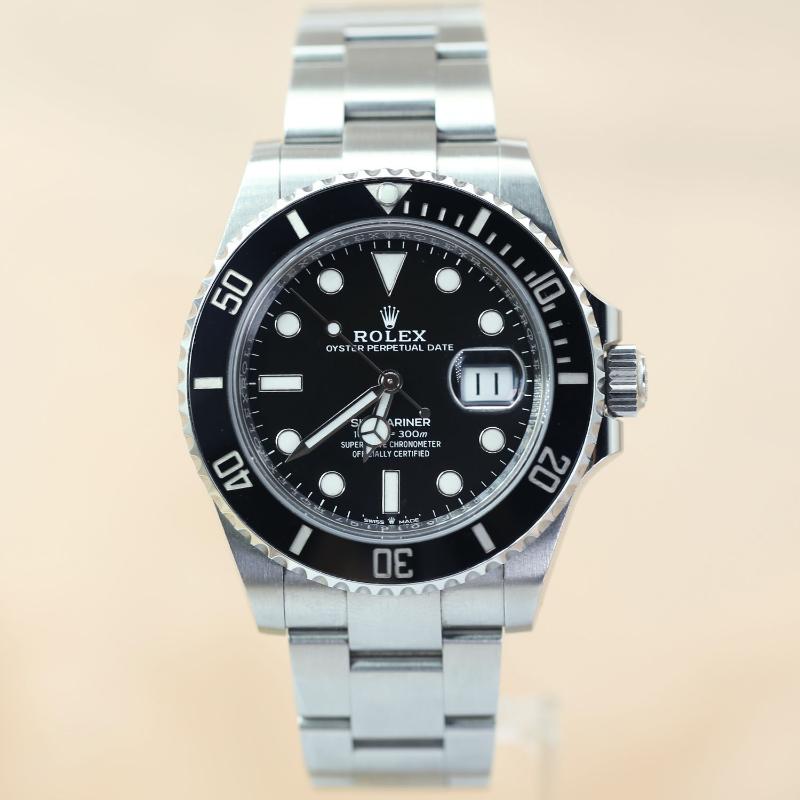 未使用 Rolex/劳力士 潜航者126610/41表径/21年全套126610/黑盘