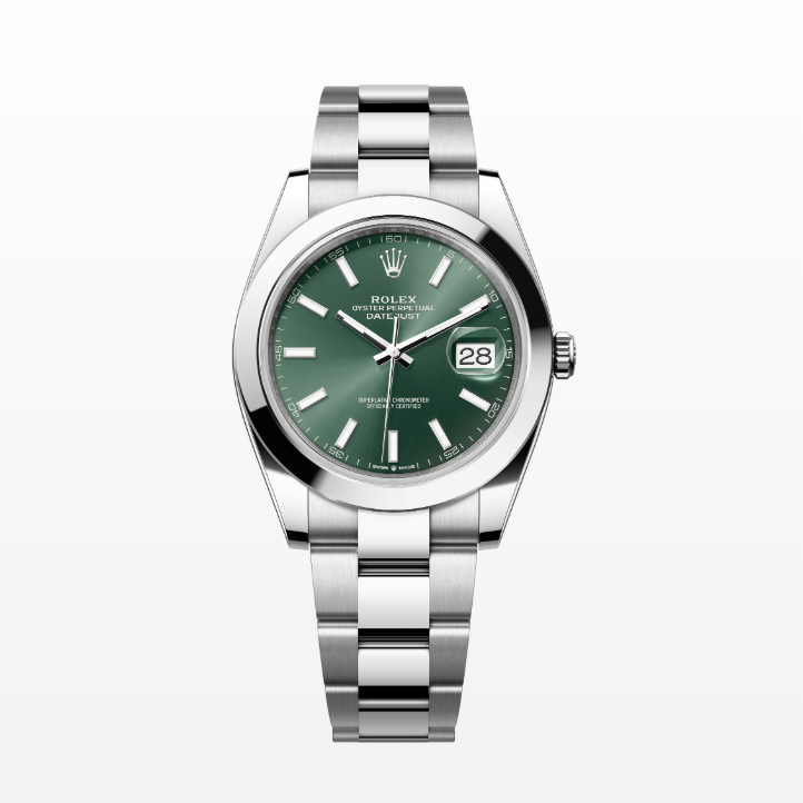 99新 Rolex/劳力士 日志126300绿盘夜光刻度/2025年全套41MM