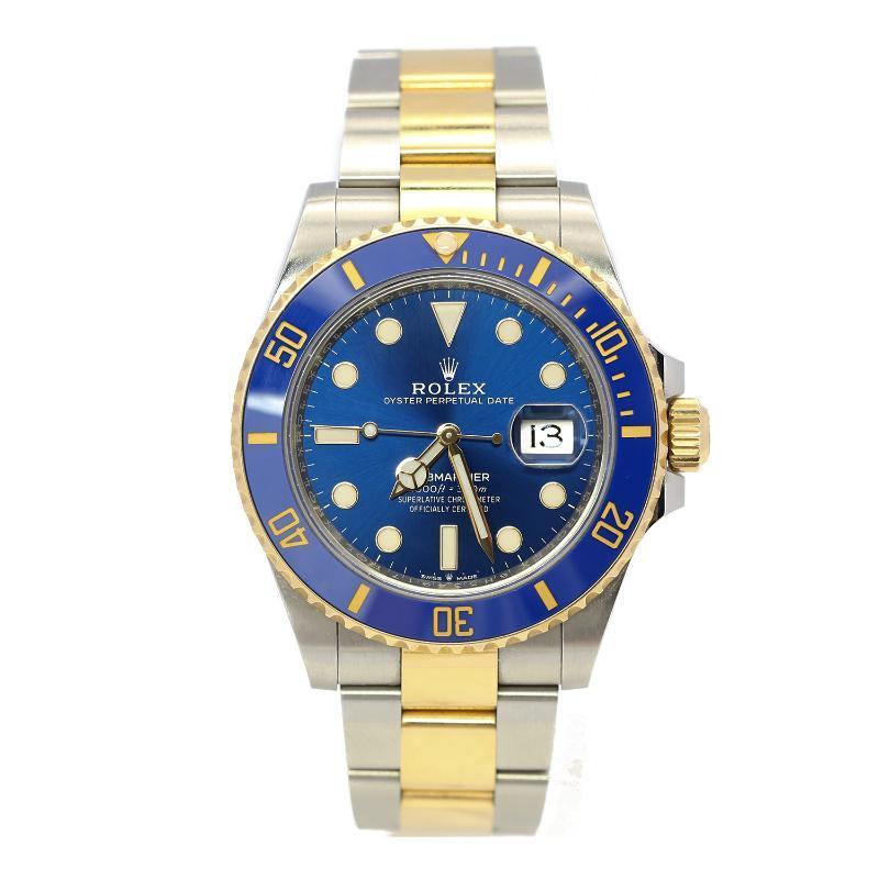 99新 Rolex/劳力士 单表/潜航者/126613/间金蓝/41表径/男士