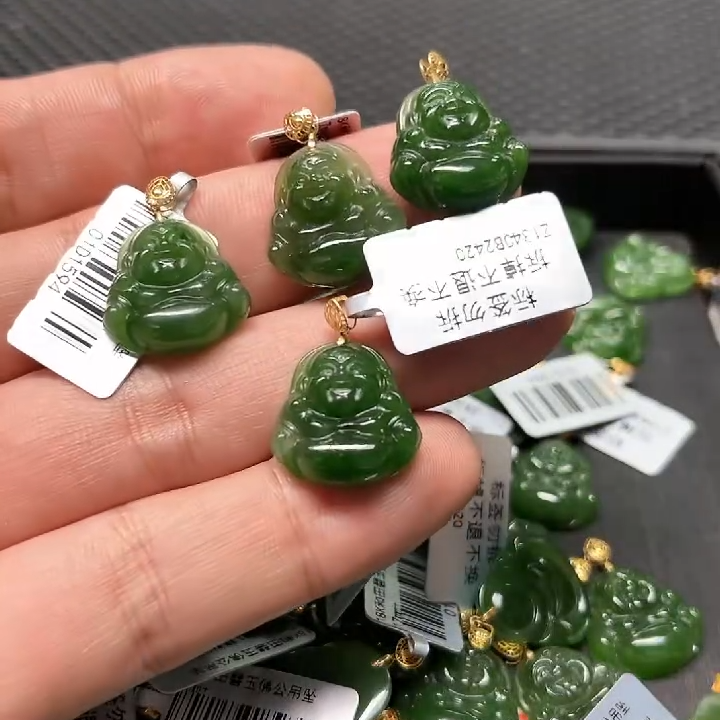 【老郑家】18K金和田玉佛公吊坠 多样性发1件不带链 1594