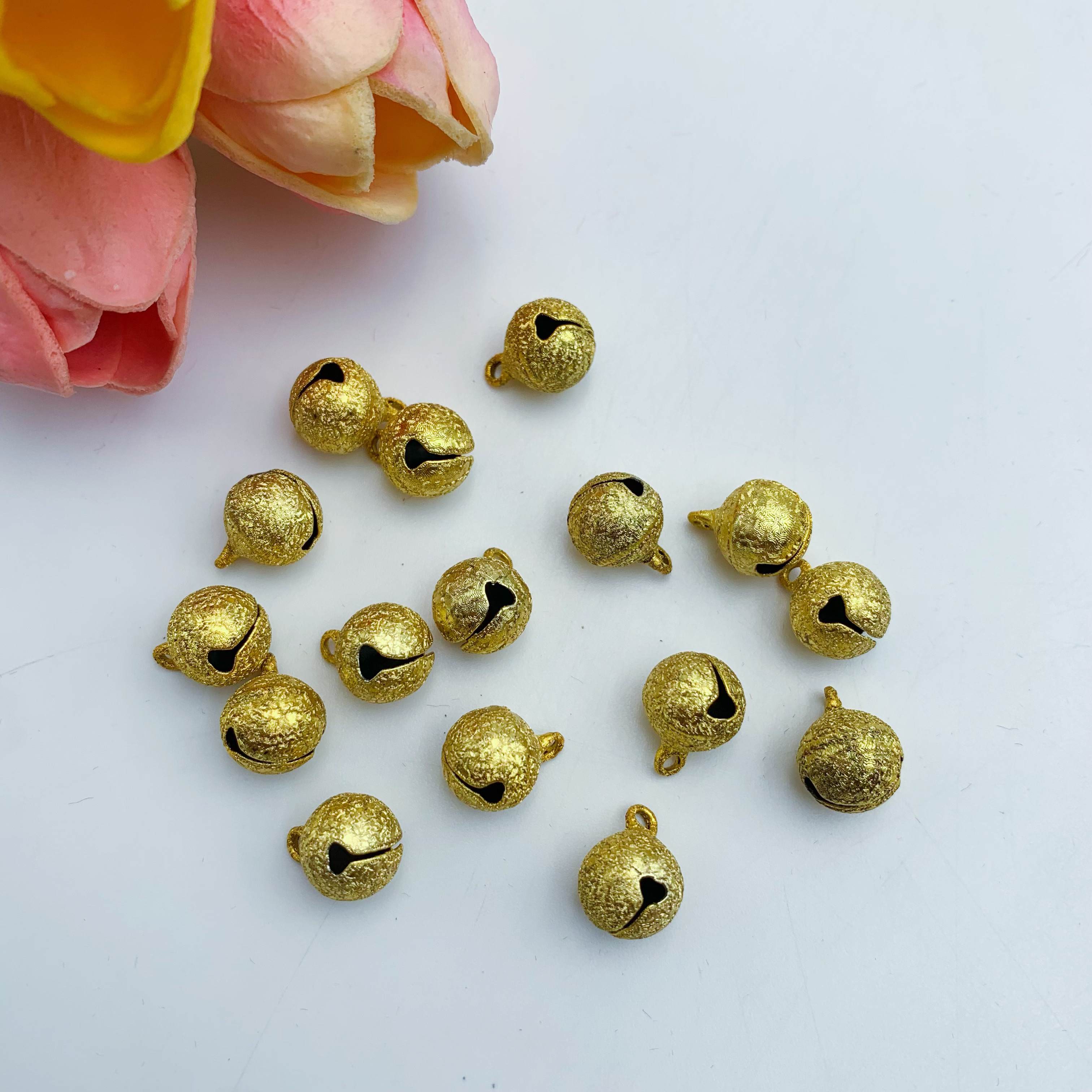 【小蚂蚁饰品】磨砂铃铛 保色响铃铛发饰装饰搭配