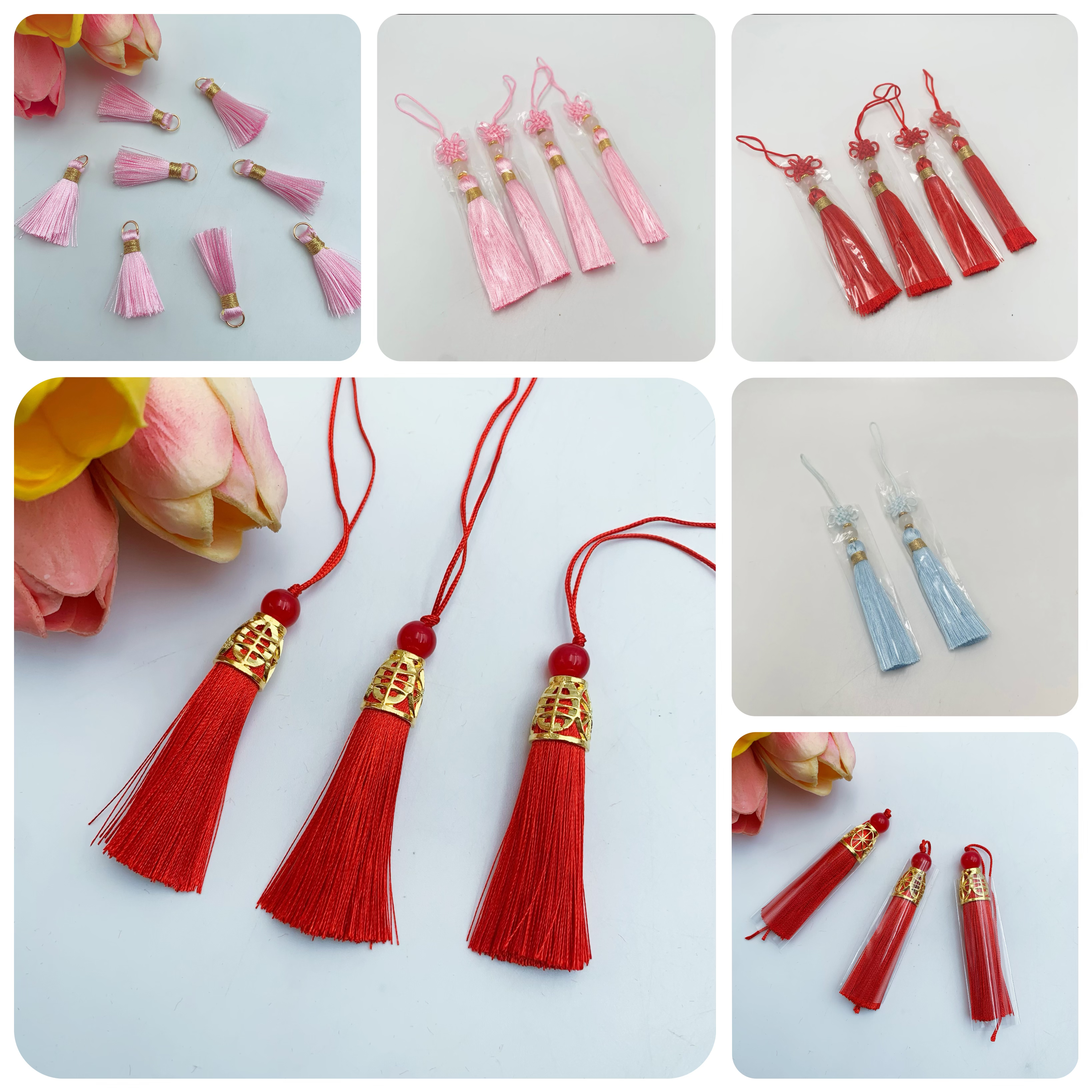 【小蚂蚁饰品】流苏带帽流苏diy手工材料发簪古风