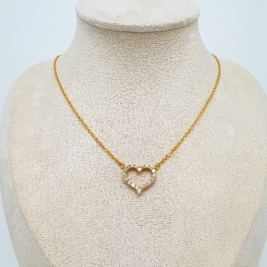 云珑珠宝甄选 足金999 爱心套链 总重出售