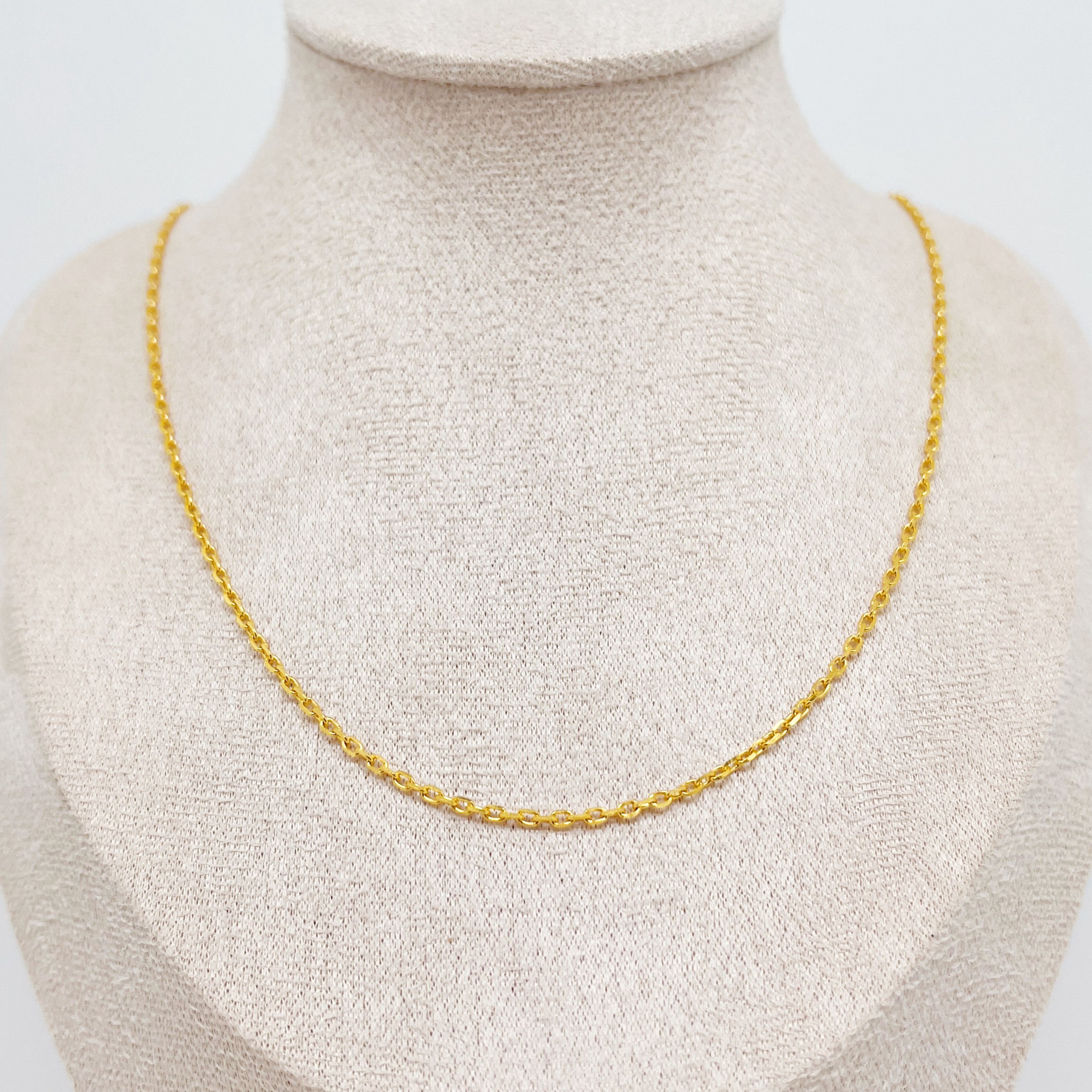 云珑珠宝甄选 足金999 密卡卡家素链