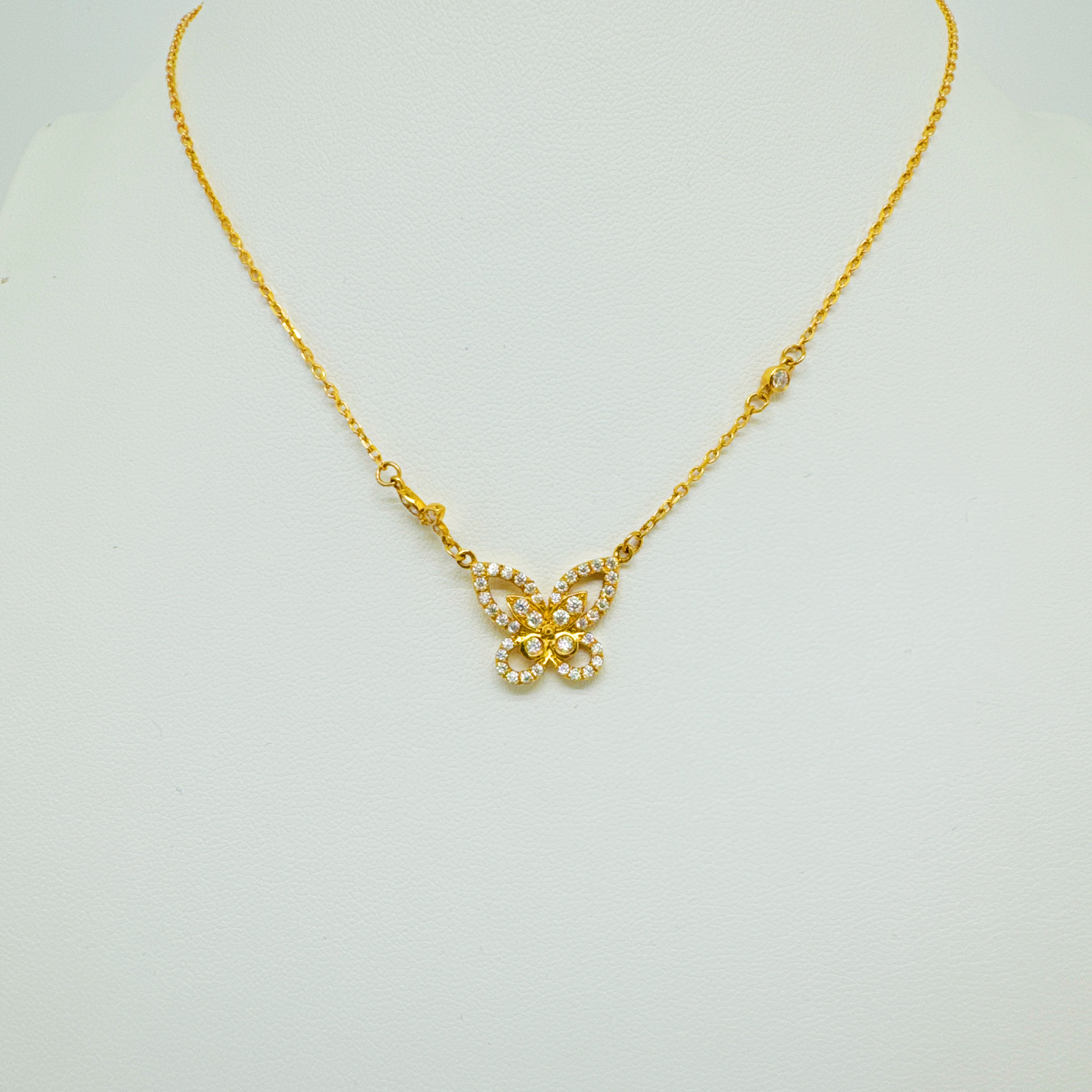 云珑珠宝甄选 足金999 蝴蝶套链 总重出售