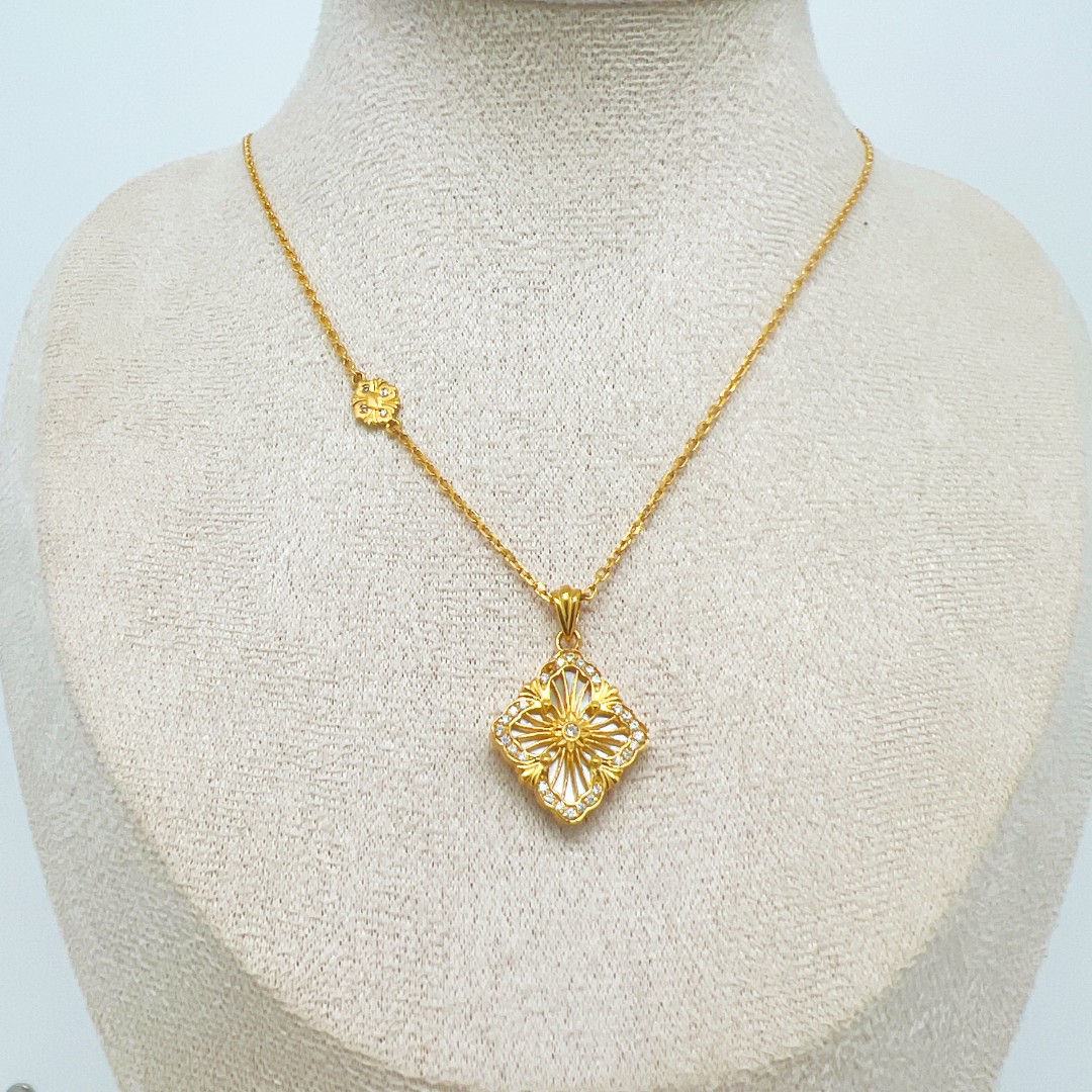 云珑珠宝甄选 足金999 布家四叶草套链 多样性选择其一 总重出售