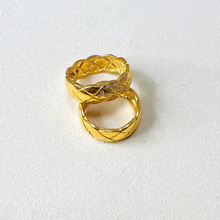 云珑珠宝甄选 足金999 菱格戒指 多样性选择其一 总重出售