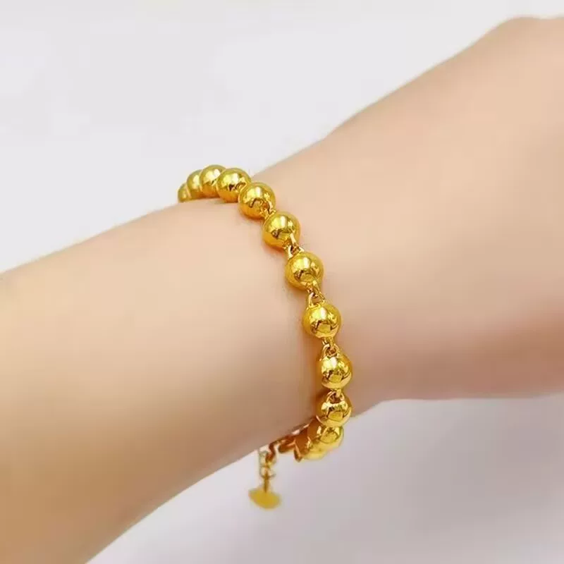 合金手链 精工光面实心手链时尚百搭潮流