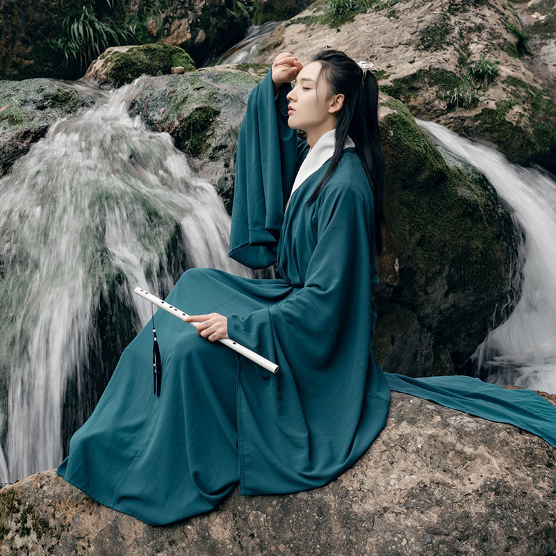 原创明制汉服男道袍学生古装古风服装大袖衫改良汉服古装长款全套