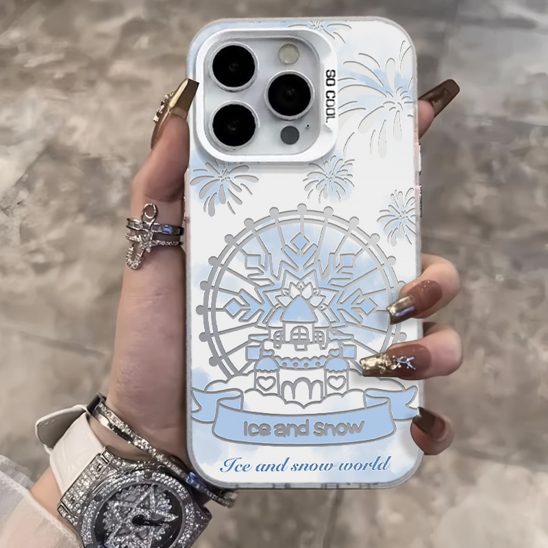冰雪世界元气壳适用iPhone15/14/13手机壳苹果vivo华为荣耀oppo潮