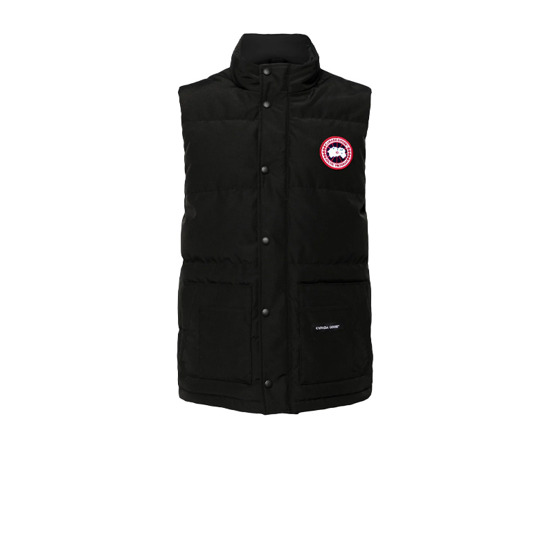 canada goose/加拿大鹅男款 经典升级立领徽标口袋羽绒马甲 黑色