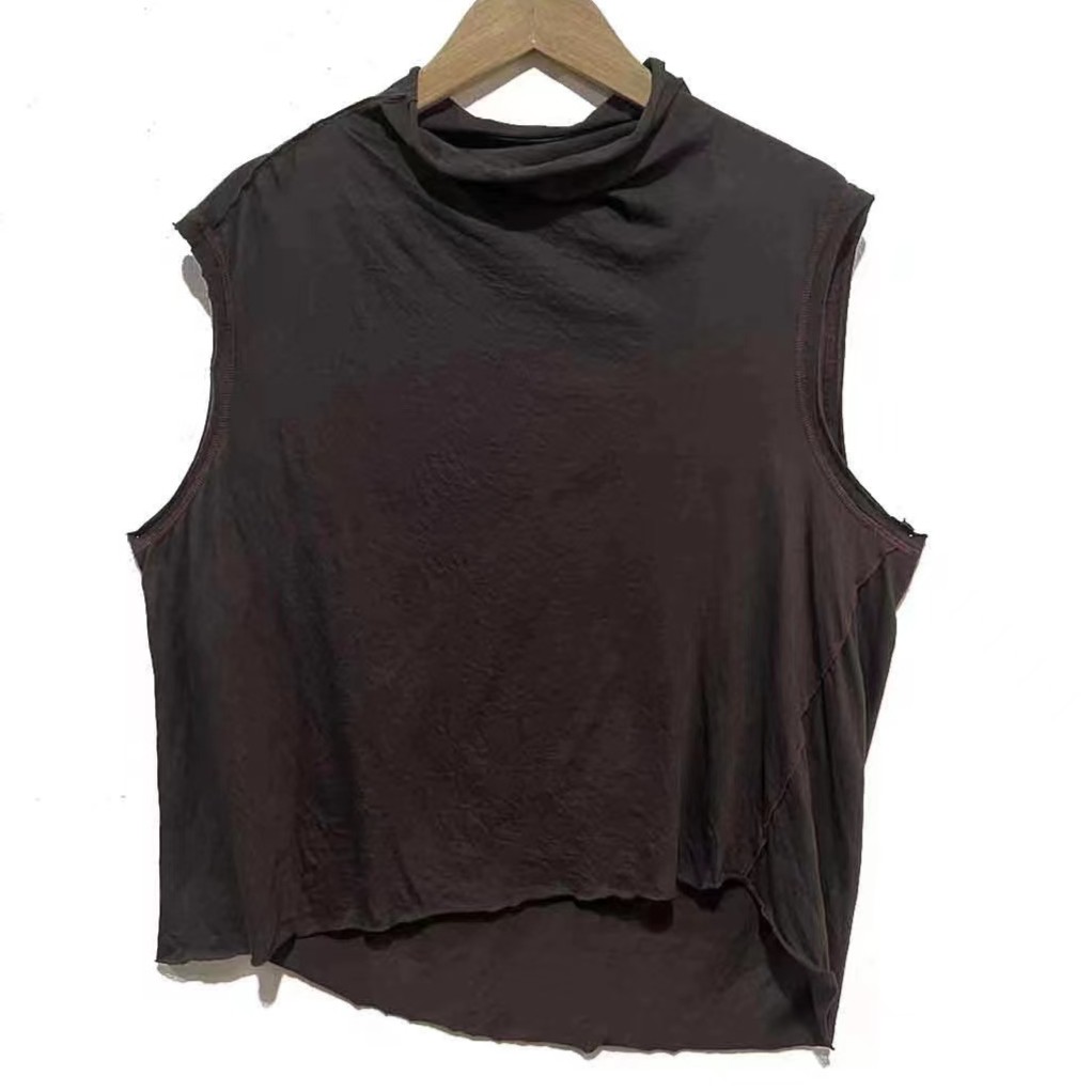 左岸迷香  果儿坊【背心】宽肩背心 圆领 休闲夏季 无袖背心 4001