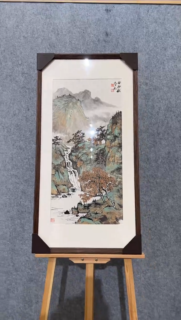 【闪购商品】绘画【1.5】glg2平尺带框山水21