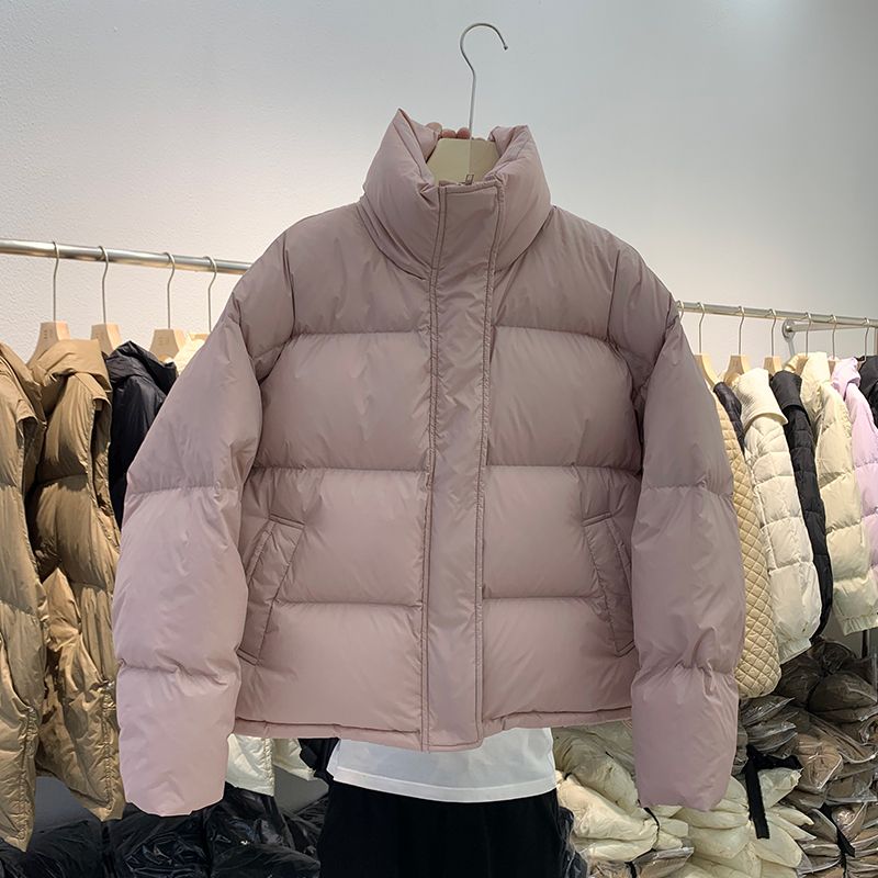 新款羽绒服反季女短款韩版休闲冬季棉衣ins港风立领棉袄潮流宽松