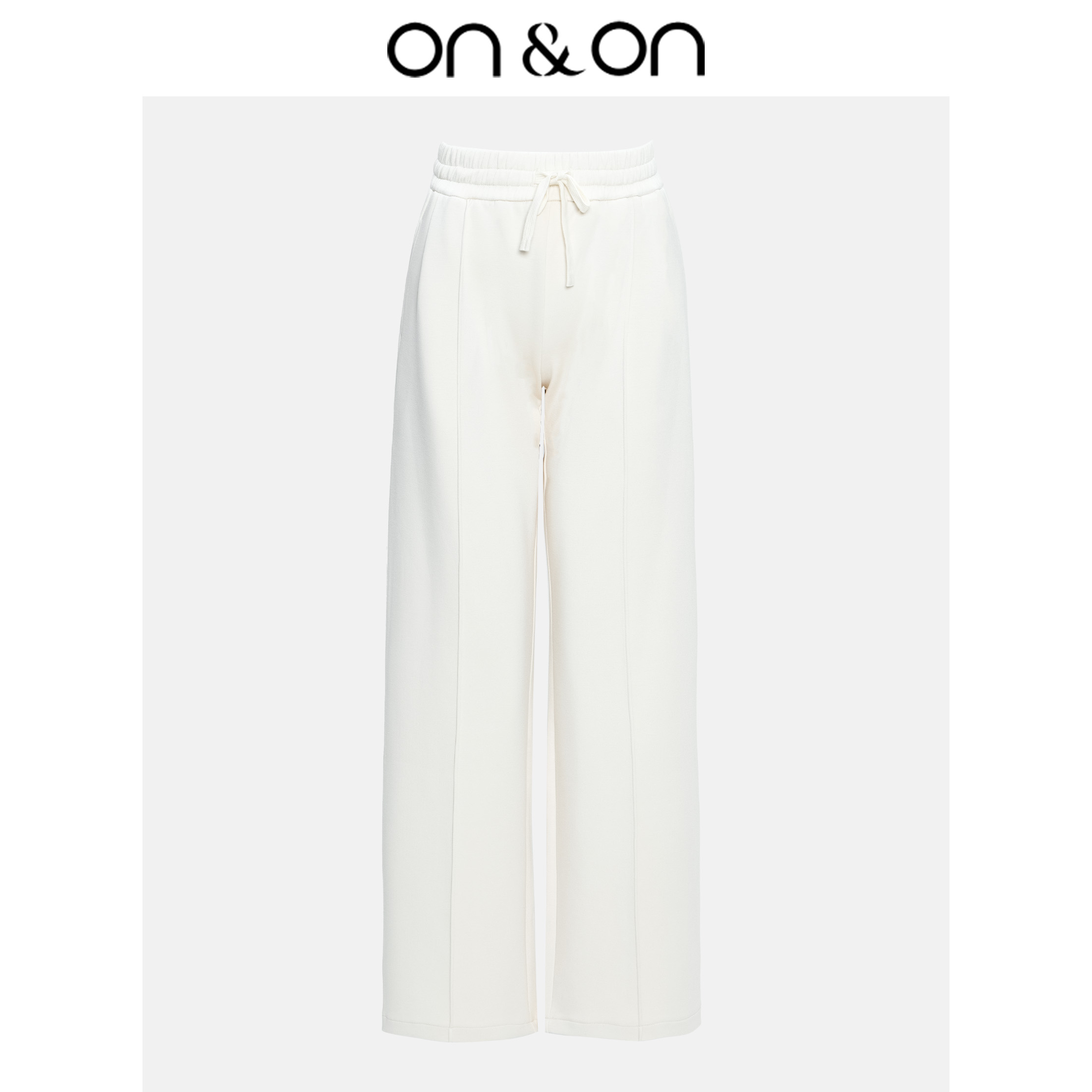 ON&ON/安乃安秋冬德绒韩系高腰品质女装直筒阔腿糯米裤-N3SW30051