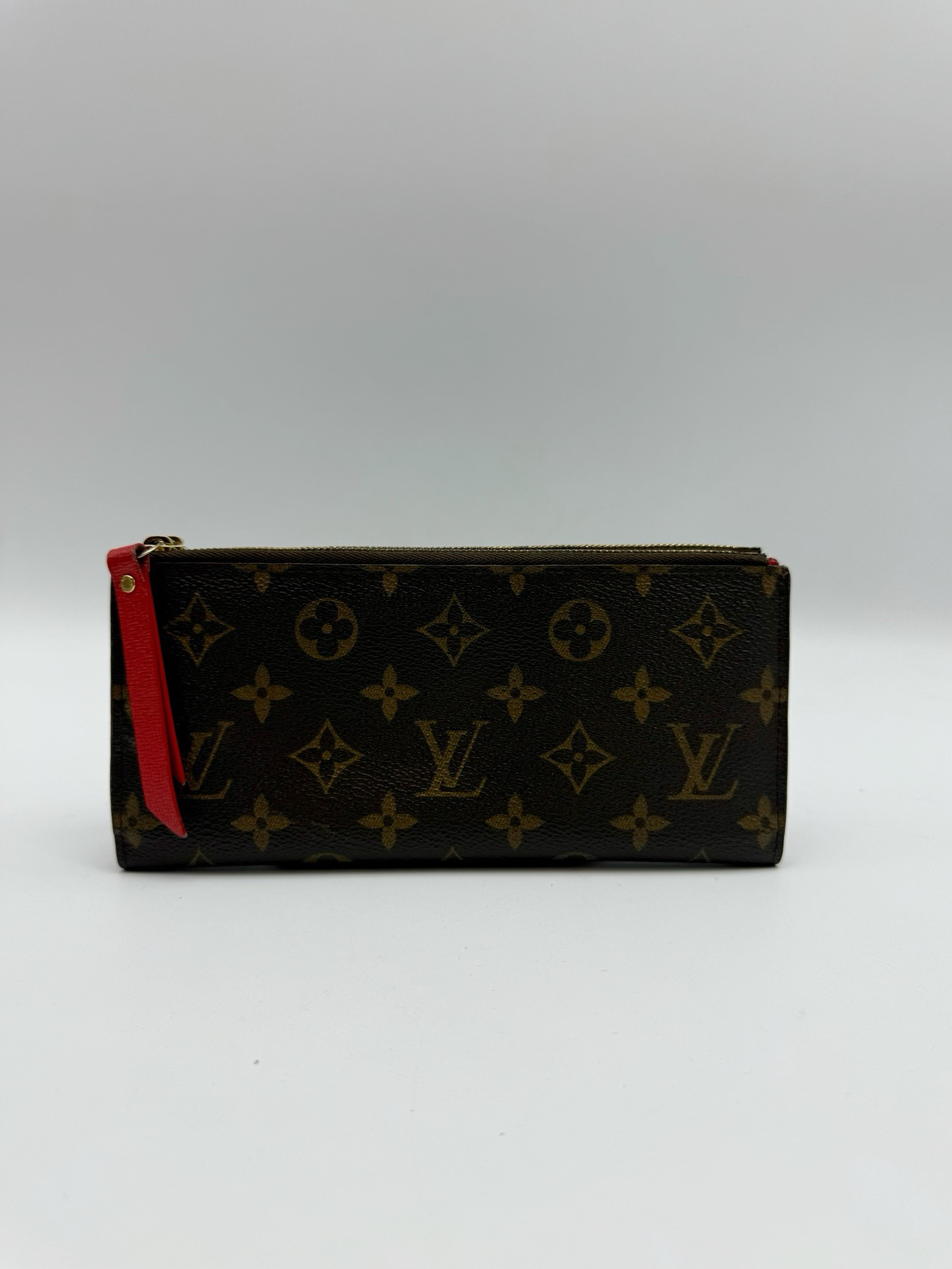 95新 LouisVuitton/路易威登 双层双拉链钱包钱夹 