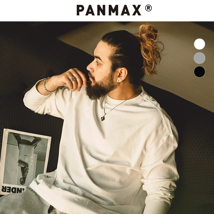 PANMAX/潘·麦克斯大码男士户外休闲夏季透气宽松圆领高考毕业季