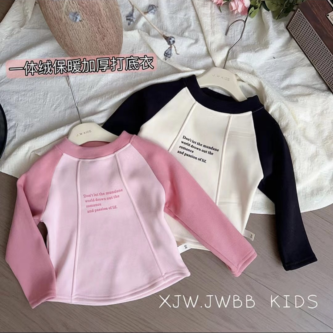 33970秋冬新款中大童女童加绒卫衣