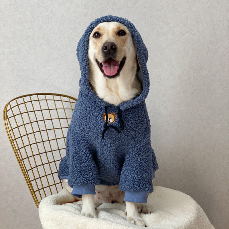 网红中大型犬狗狗衣服秋冬款金毛拉布拉多萨摩耶边牧宠物保暖服装