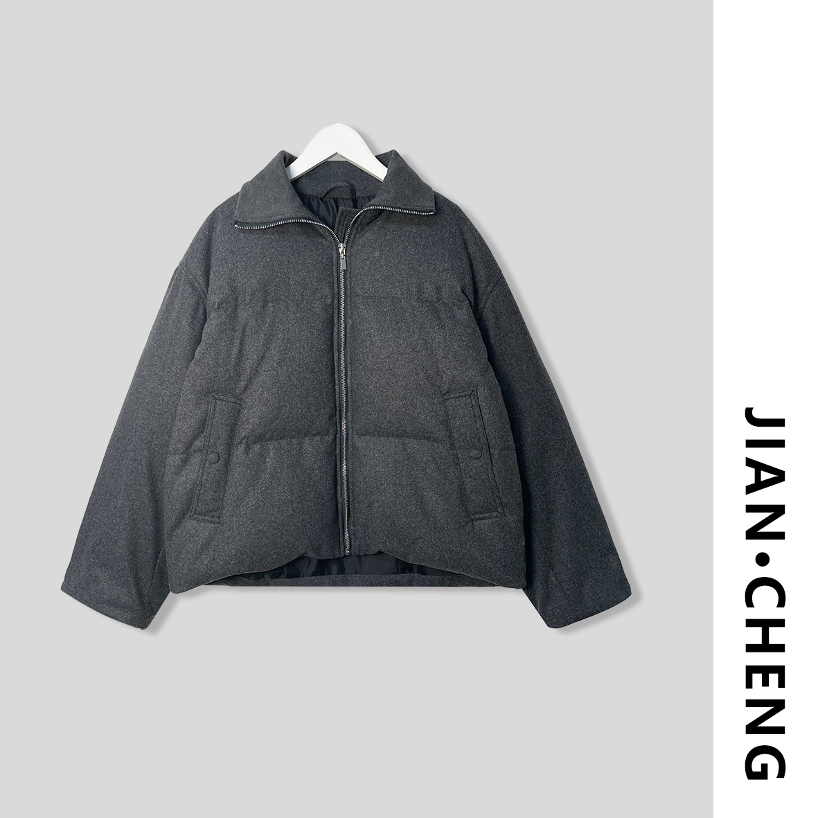 【简柽】  短款宽幅绗缝羽绒服  D312-A66-4621