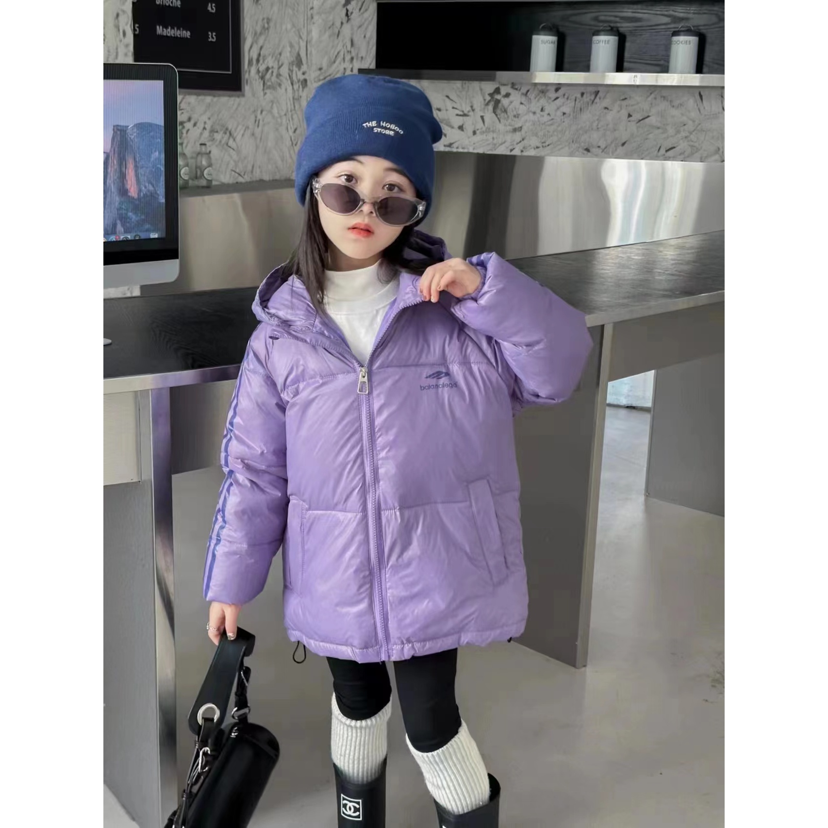 BL童羽绒服2023新款儿童装免洗冬装保暖棉服外套宝宝冬季棉衣酷
