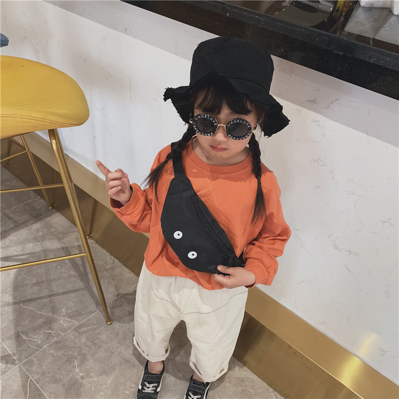 小孩子包包新款可爱卡通大眼睛斜挎胸包洋气宝宝游玩轻便腰包