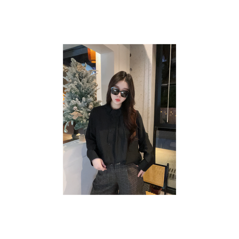 新款“高智美学”衬衫874#P02078新款高智淡人风时髦上衣