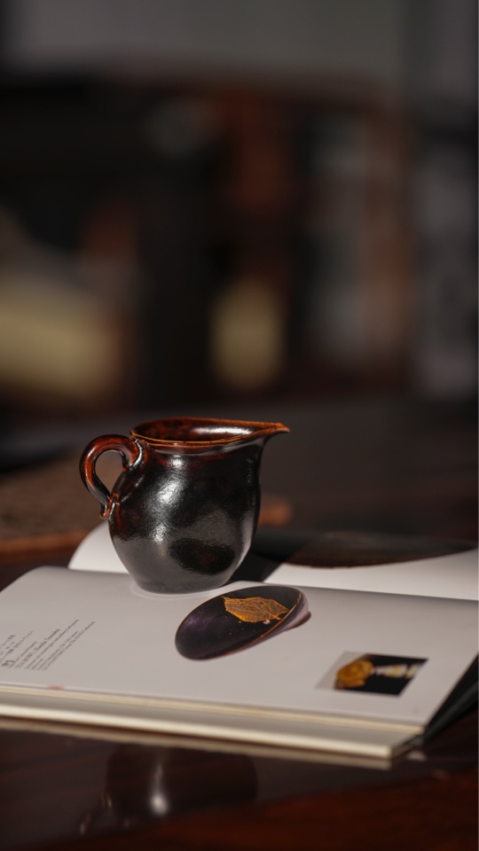【弥生茶事】高振华拾宋吉州窑黑釉公道杯纯手工制作茶器茶具配件
