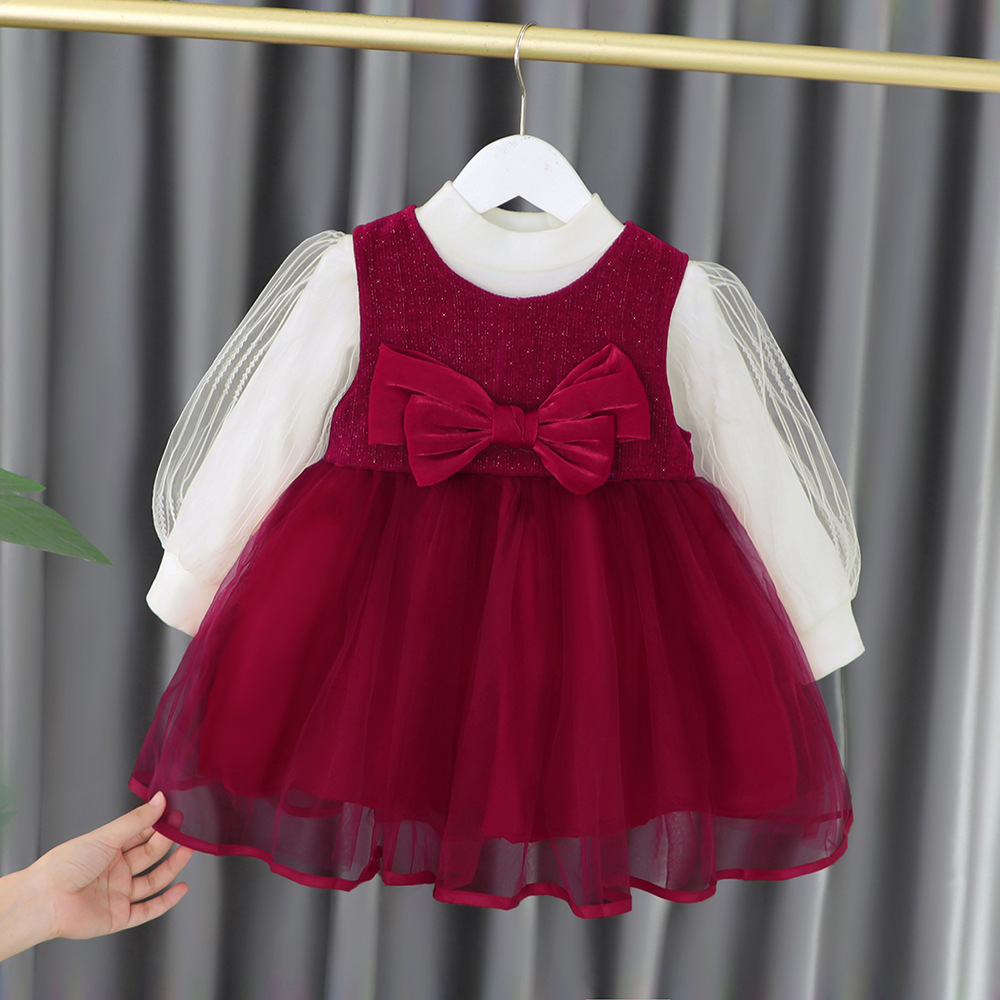 女童秋装连衣裙洋气春秋女孩公主裙子一周岁礼服女宝宝婴儿童秋季