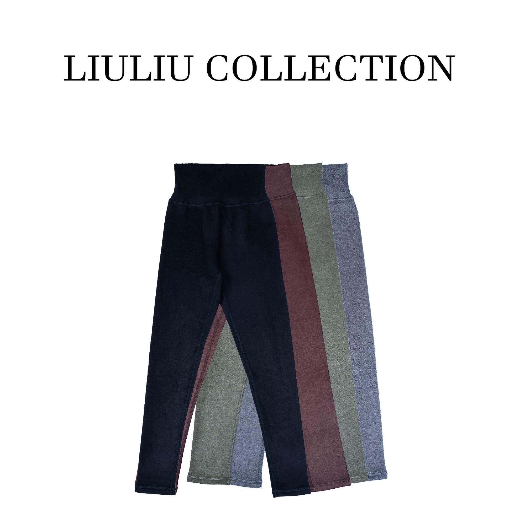 暖烘烘 进口德绒祼感修身提臀显瘦可外穿高腰打底裤