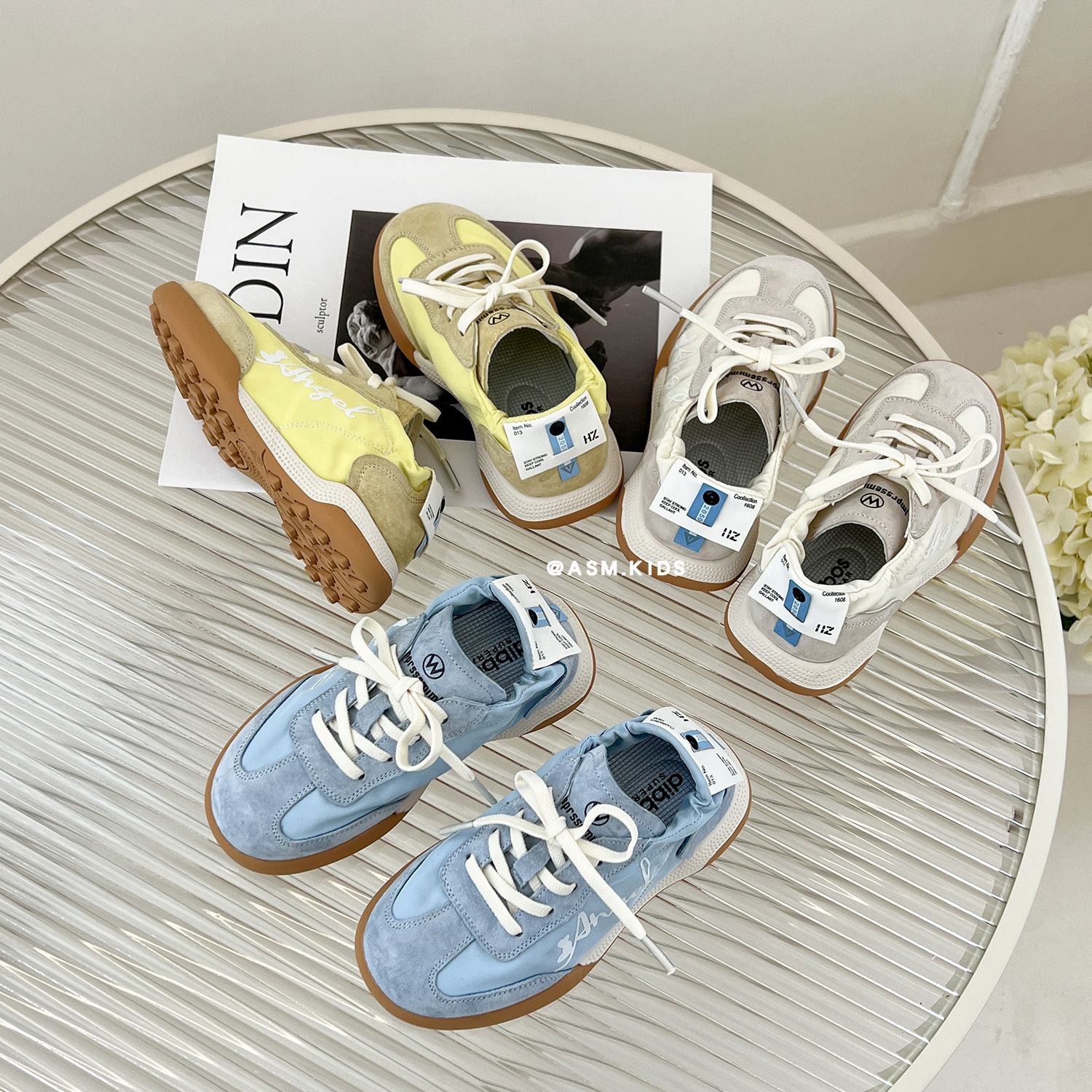 2023新款儿童软乎乎德训鞋男女童一脚蹬轻便休闲鞋板鞋6305