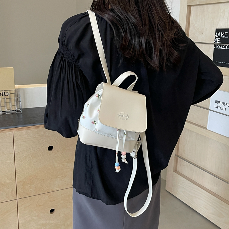 双肩包网红时尚休闲百搭女士ins韩版双肩包女洋气小众潮流学生