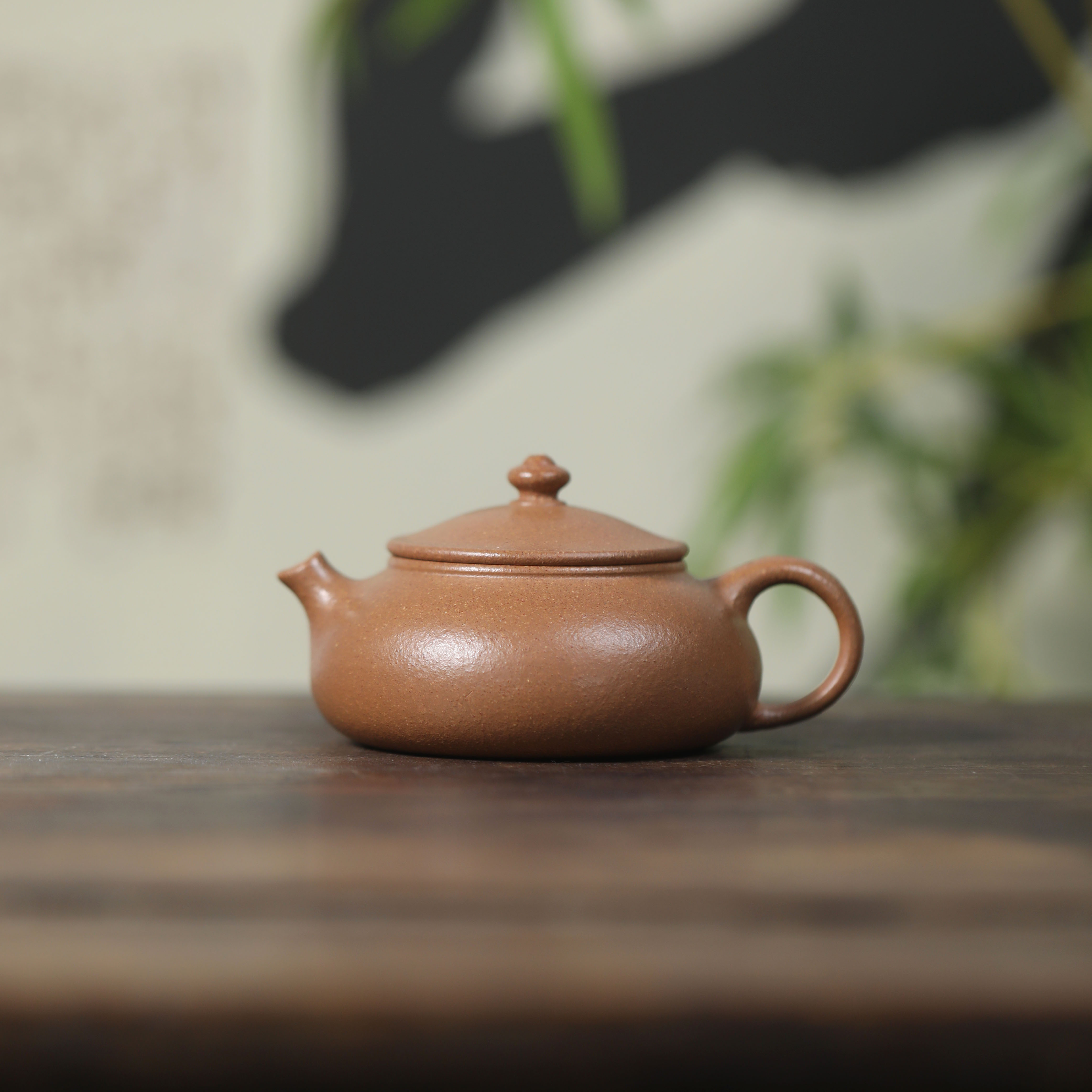 【寒江】 原矿降坡泥 160cc 手工制作 内推孔  宜兴紫砂壶