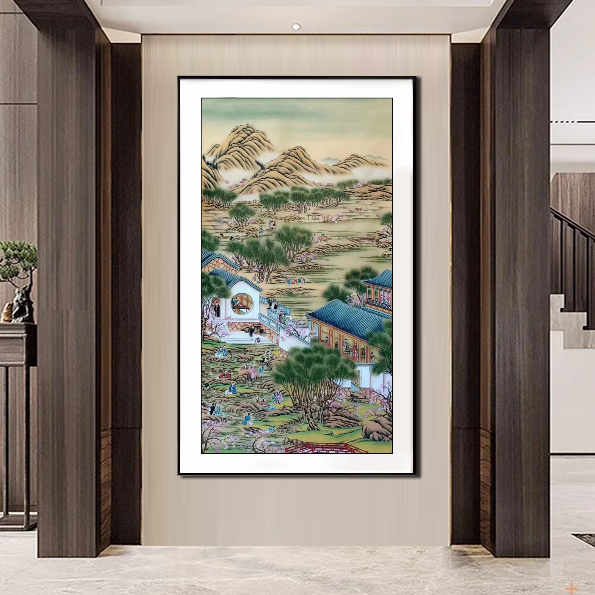 【新疆长绒棉双纱棉礼盒版】5735雍正12月之四月流觞十字绣大格