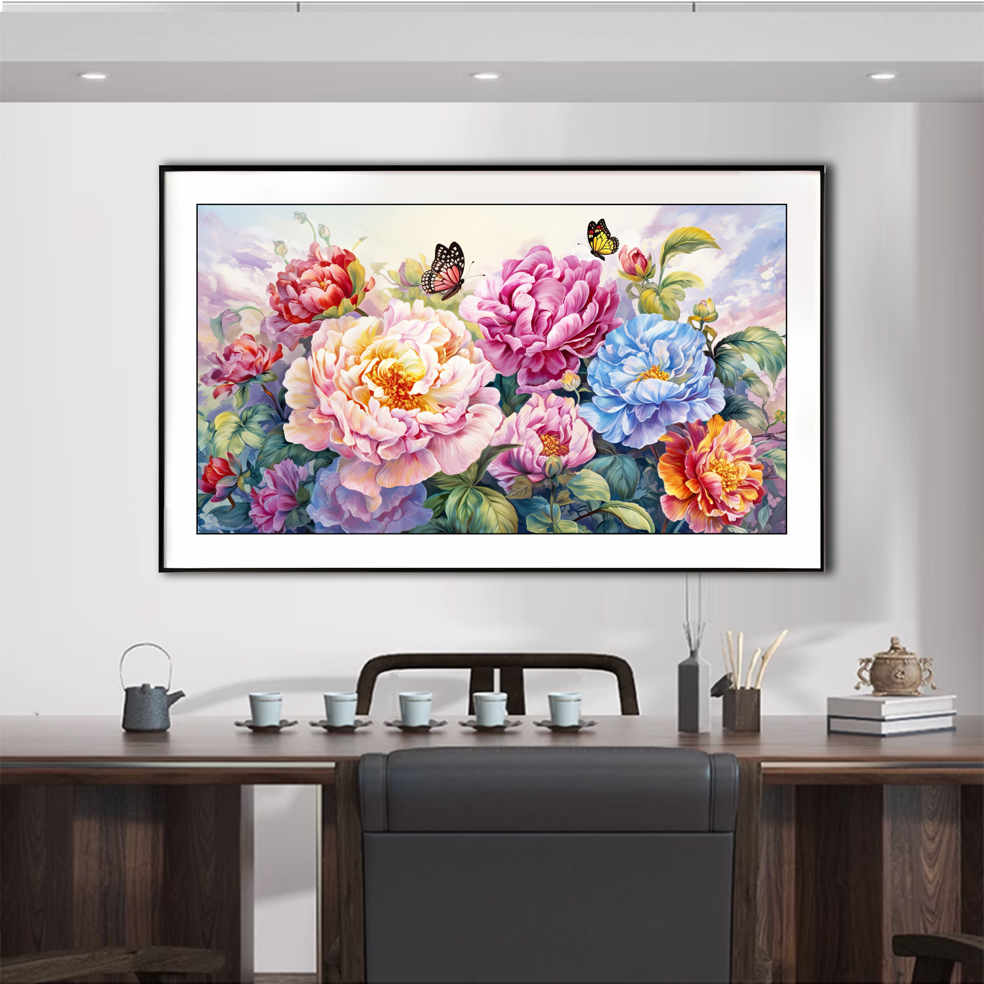 【新疆长绒棉双纱棉】6530如花似玉十字绣大格/小格 现代中式客厅画