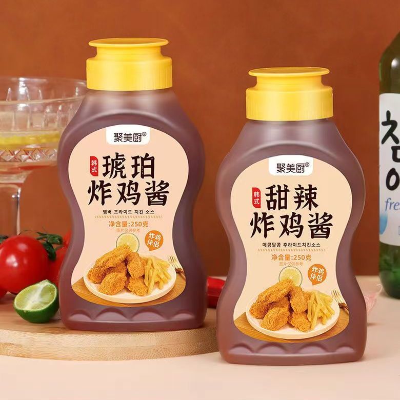 聚美厨韩式炸鸡酱 琥珀炸鸡甜辣酱韩国风味蘸酱蘸薯条家用好吃