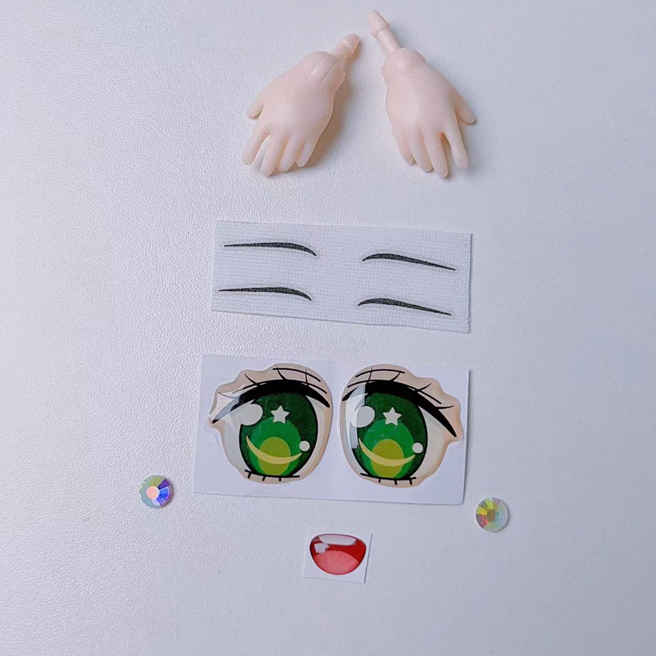 10.5人偶口金包五官配件