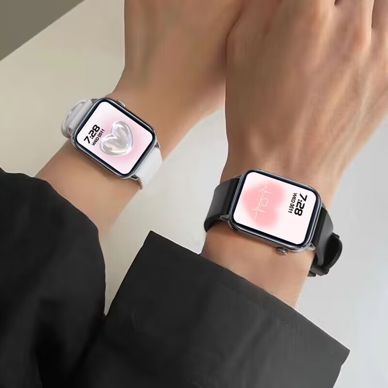 华强北情侣智能手表手环男女款送礼物盒多运动模式离线支付测睡眠