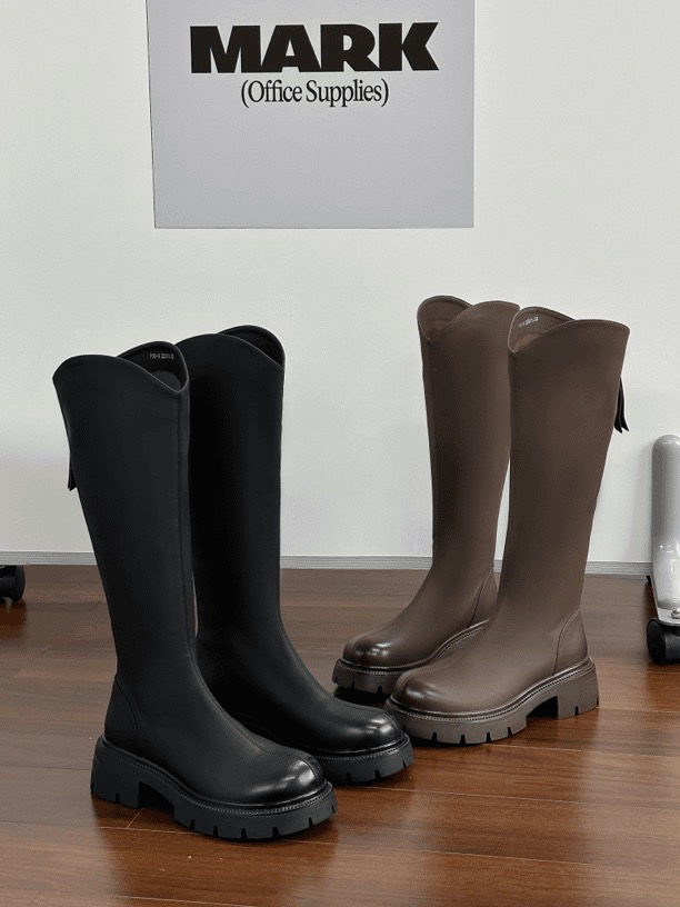 10-5【千岛之恋】达思图骑士靴2024年秋季新款厚底显瘦西部靴长筒靴