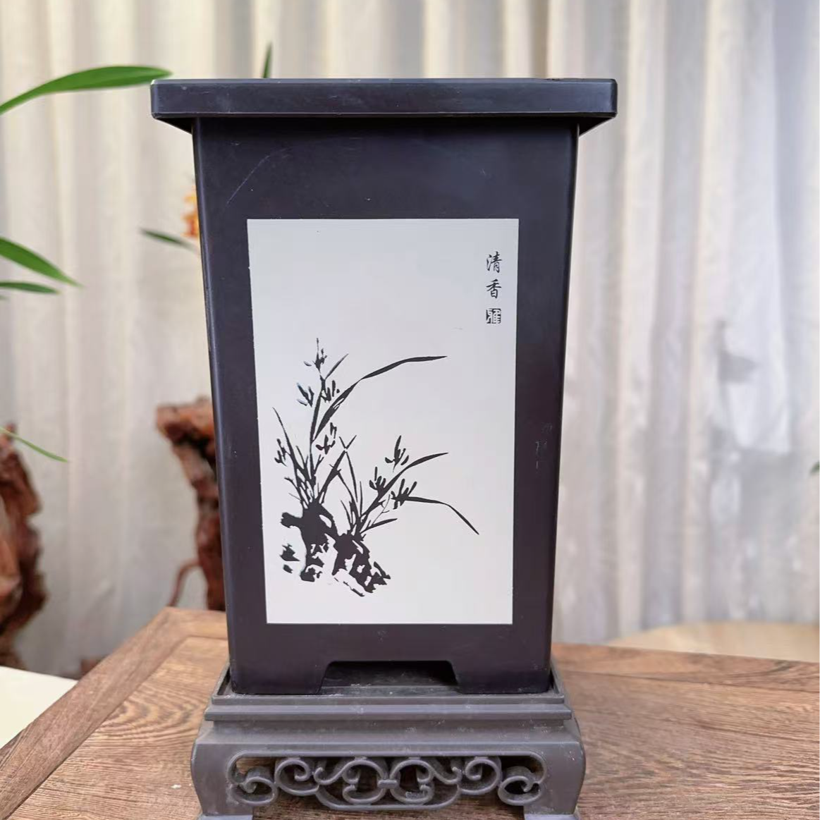 兰花专用树脂盆 通风透气