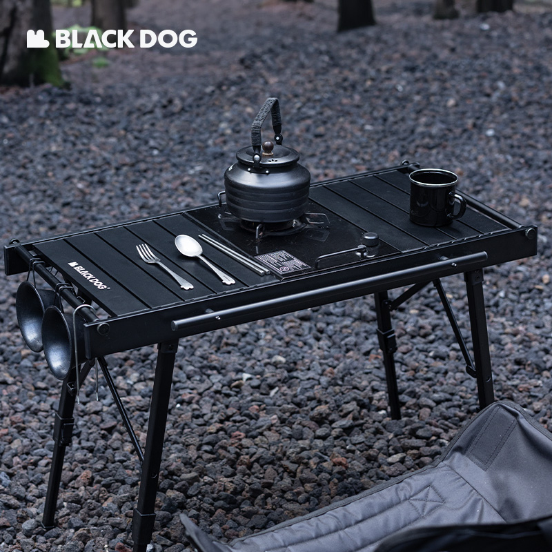 black dog折叠桌IGT3秒折叠两档高度轻量化高承重战术桌户外野餐