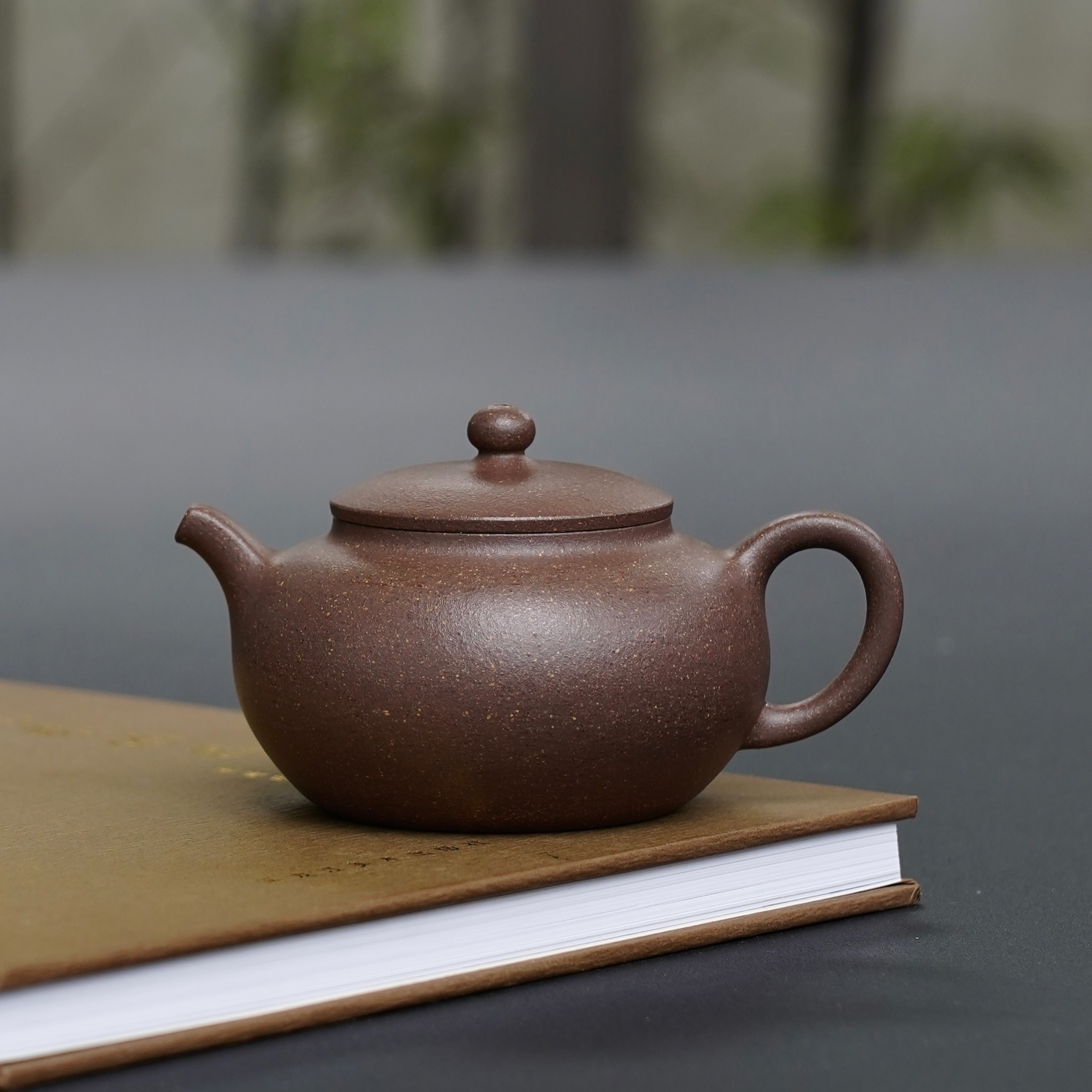 一线师父辈张寅老师壬寅冬制段泥原创作品《无尤》紫砂壶圆壶手制