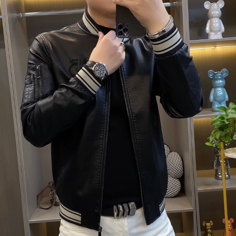 爆款棒球领时尚潮流修身精干韩版夹秋冬高品质帅气男士休闲百搭