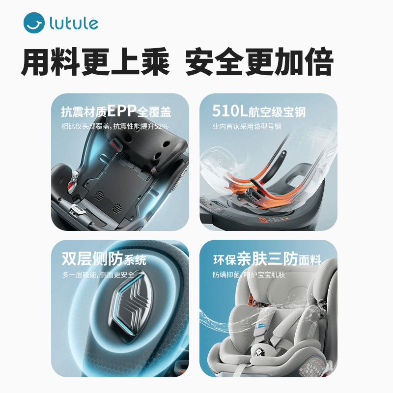 路途乐乐智儿童安全座椅汽车0-12岁宝宝iSizeADAC通风
