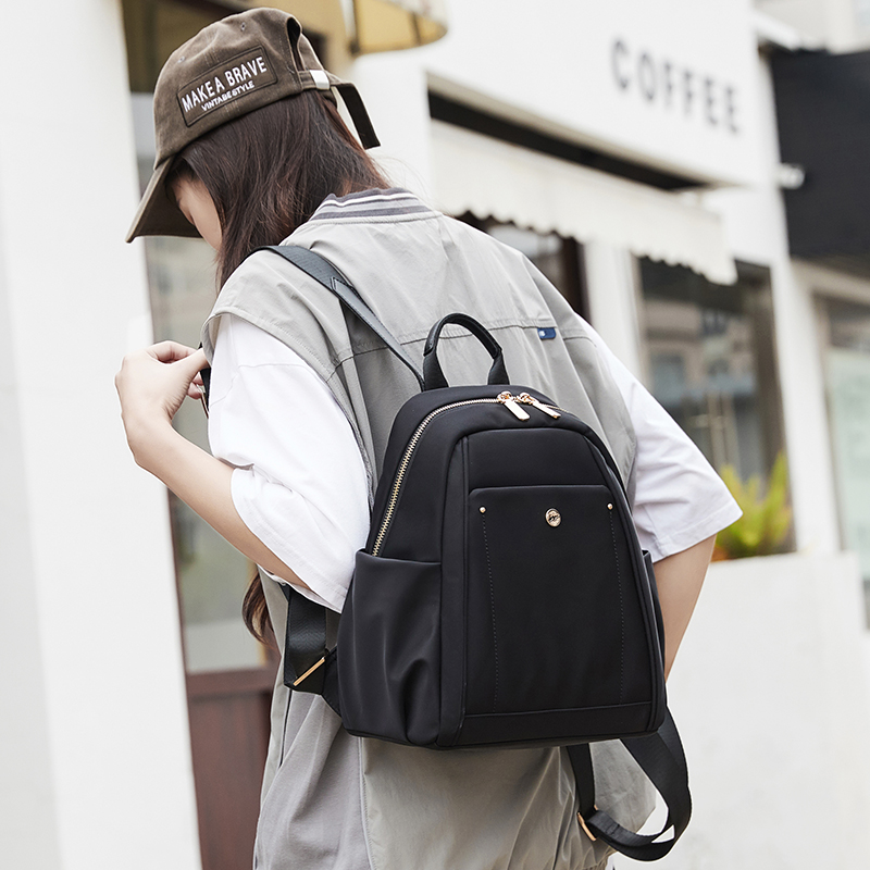 小背包女新款尼龙布迷你女士轻便时尚百搭小书包学生小包双肩背