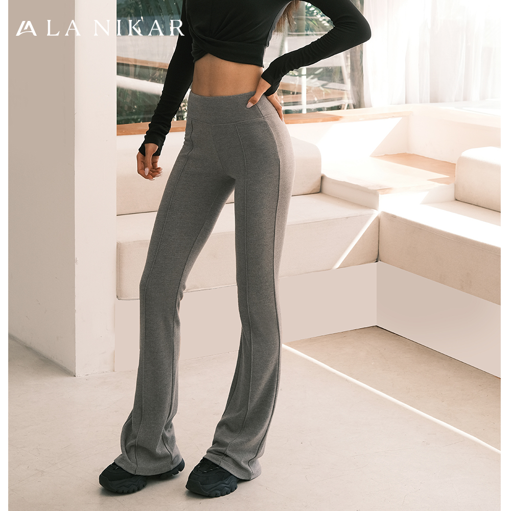 【同款推荐】云朵喇叭裤女春秋高腰提臀舞蹈阔腿瑜伽裤K0945