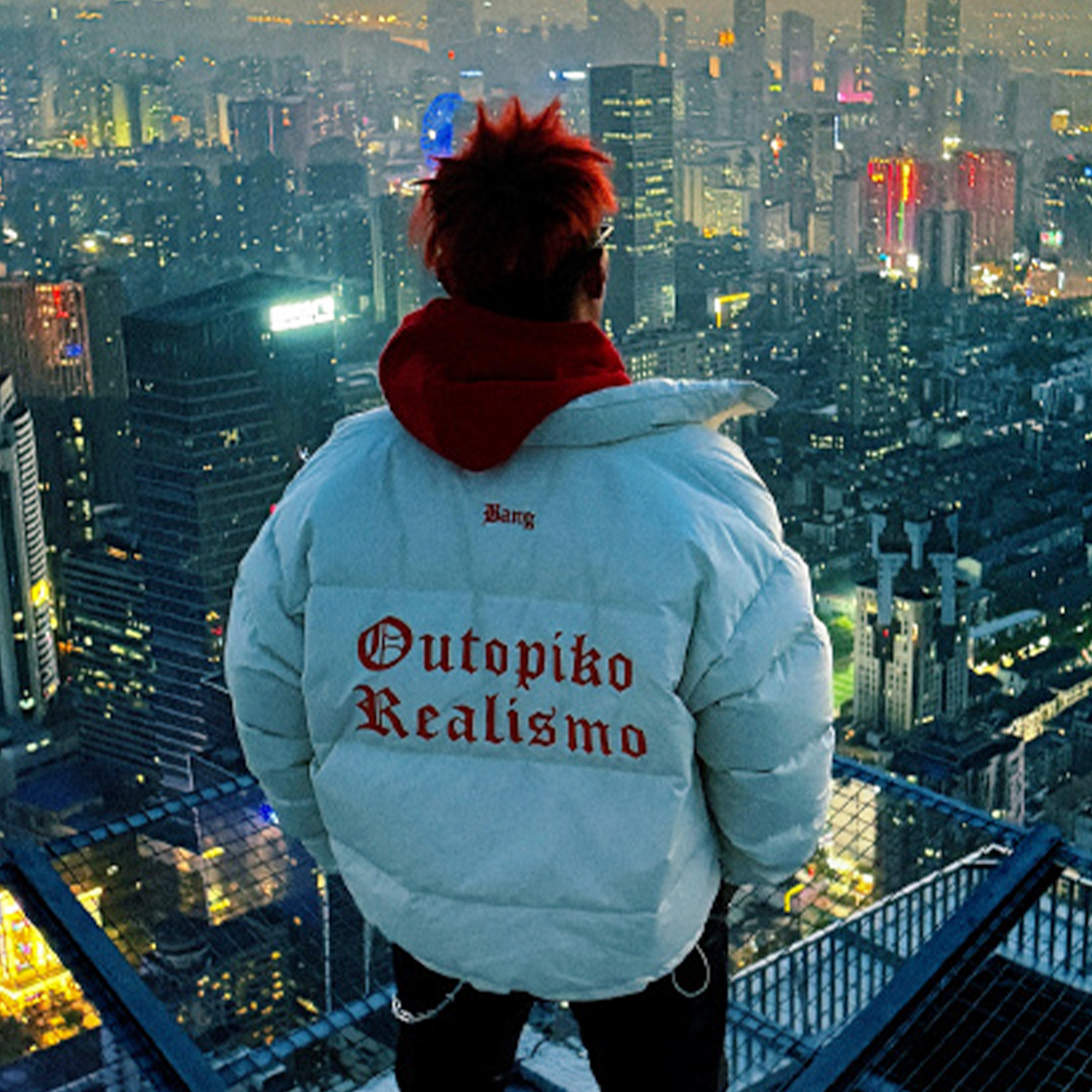 邦BANG 西海岸字体刺绣羽绒服 基础宽松羽绒服潮流立领冬季百搭