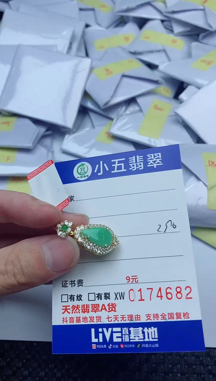 【闪购商品】翡翠吊坠(不含链)银S925镶嵌1
